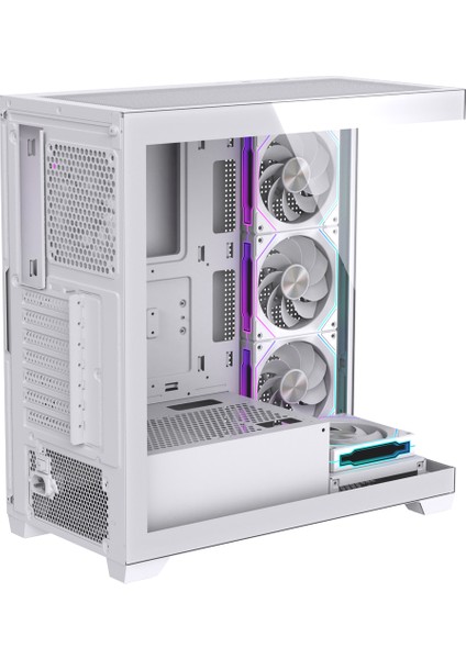 Elıte 5x Rgb Fan Kumandalı USB 3.0 Atx Gaming Bilgisayar Kasası Beyaz fiyatları