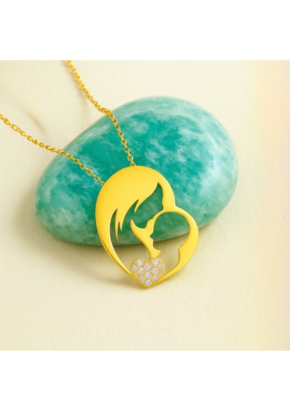 14K Altın Anne ve Bebek Kolye, Anne Takıları, Kadınlar Için Zarif Kolyeler, Çocuk Kolye fiyatları