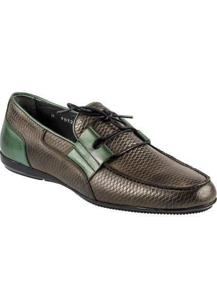 Bağcıksız Yeşil Nubuk Erkek Günlük Ayakkabı 9032 639 755