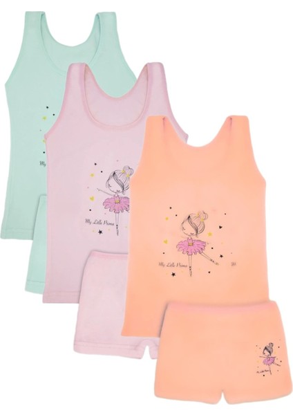 Kız 3/12 Yaş Karışık Desenli Atlet ve Boxer Set fiyatları