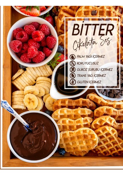 Bitter Çikolata Sos - Waffle& Krep& Pankek& Tatlı& Dondurma& Kruvasan& San Sebastian Sos - 300 Gr / 225 ml fiyatları