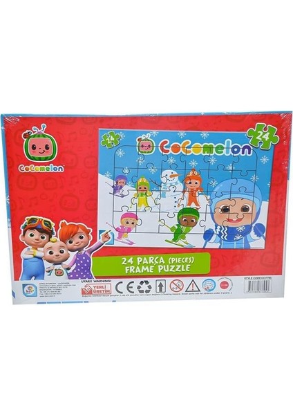 4'lü Yapboz Paket 24 Parça Eğitici Çocuk Oyuncak Frame Puzzle Set modelleri