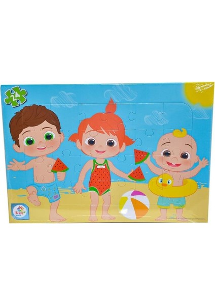 4'lü Yapboz Paket 24 Parça Eğitici Çocuk Oyuncak Frame Puzzle Set fırsatları