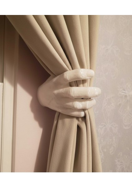 Elegant El Tasarımlı Perde Tutucu Aparat (2'li Set) 3D Baskı