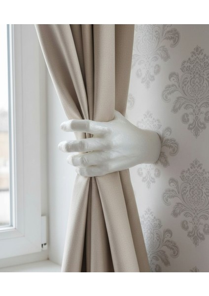 Elegant El Tasarımlı Perde Tutucu Aparat (2'li Set) 3D Baskı fiyatları