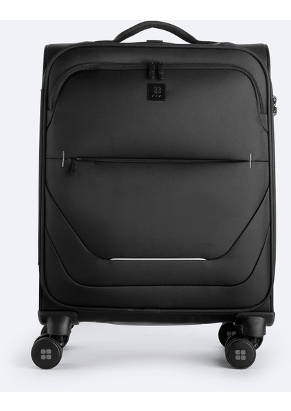 Erkek Siyah Laptop Bölmeli Kilitlenebilir Küçük Boy Bavul B008107