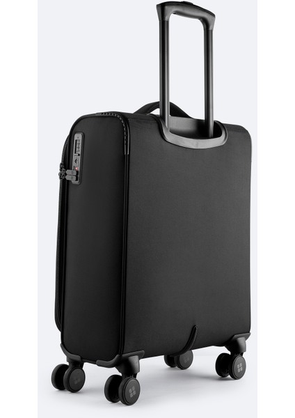 Erkek Siyah Laptop Bölmeli Kilitlenebilir Küçük Boy Bavul B008107