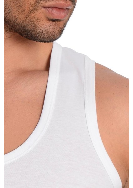 3'lü Set %100 Pamuk Erkek Atlet - Penye Süprem Beyaz Atlet 1011 indirimleri