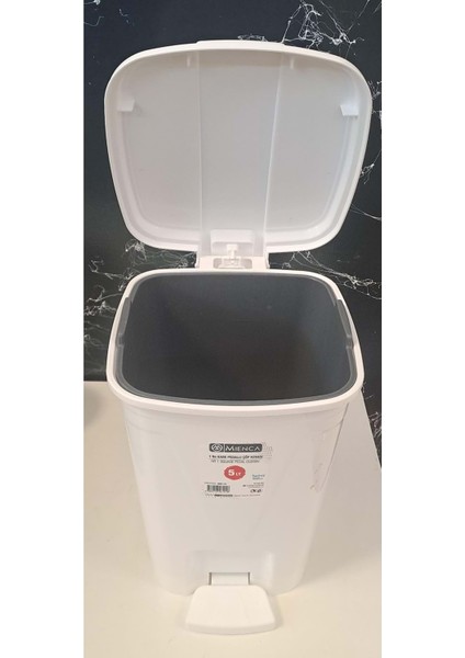 Merdem Pedallı Çöp Kovası Kare 1 No 5 Lt Beyaz ( MRD-121 ) fiyatları