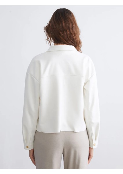 Lcw Eco Ekru Kadın Süet Görünümlü Gömlek Ceket fırsatları