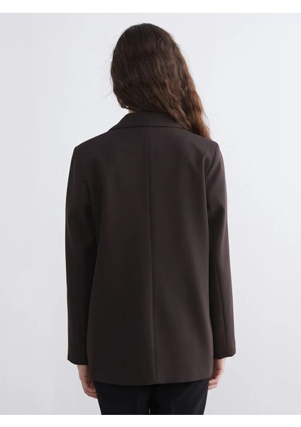 Lcw Vision Kahverengi Krep Kadın Blazer Ceket fırsatları