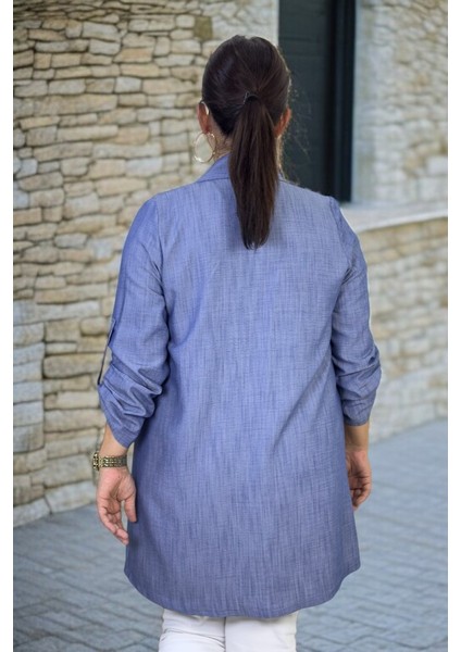 Kısa Kol Bisiklet Yaka Bluz Katlanabilir Kol Şal Yaka Tnsel Kumaş Ceket Ikili Takım modelleri