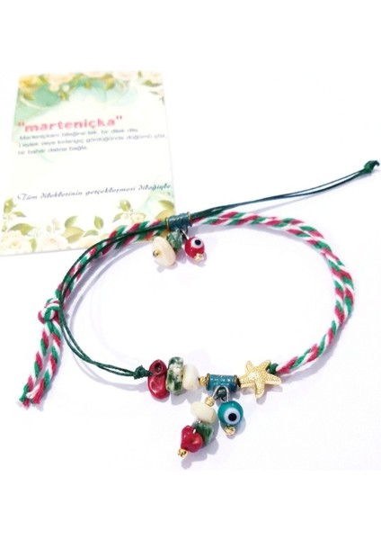 Mercan Sedef Jasper Doğaltaşlı Deniz Yıldızı Nazar Boncuklu Yılbaşı Marteniçka Bileklik fırsatları