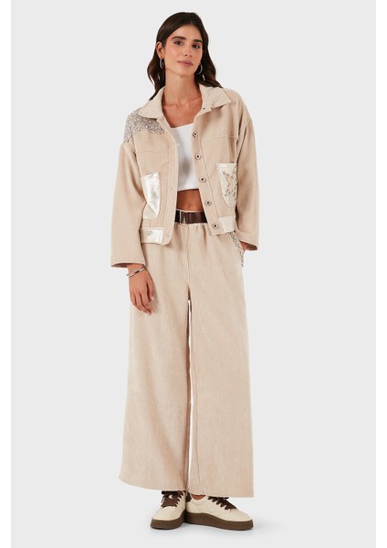 Via Dante Oversize Fit Gömlek Yaka Cep Detaylı Ceket Bayan Ceket 69143740 fiyatları