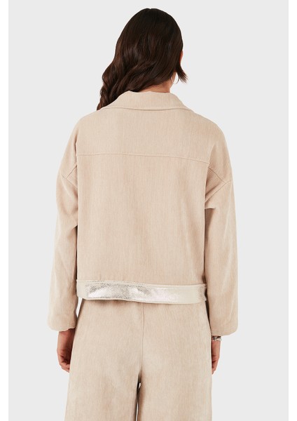 Via Dante Oversize Fit Gömlek Yaka Cep Detaylı Ceket Bayan Ceket 69143740 modelleri