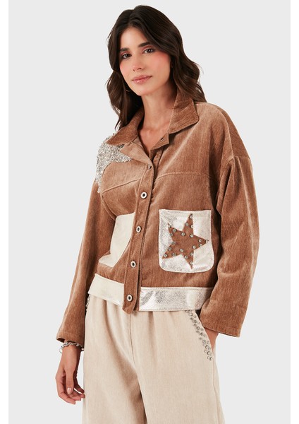 Via Dante Oversize Fit Gömlek Yaka Cep Detaylı Ceket Bayan Ceket 69143740 indirimleri