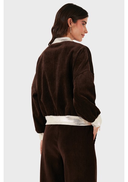 Via Dante Oversize Fit Kolej Yaka Fermuarlı Ceket Bayan Ceket 69143940 modelleri