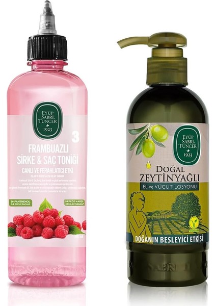 Frambuaz&sirke Saç Tonik 500 Ml,zeytinyağlı Losyon 250 Ml, El Kremi 50 ml fırsatları