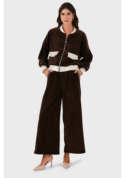 Via Dante Wide Leg Fit Normal Bel Cep Detaylı Pantolon Bayan Pantolon 69143990 fiyatları