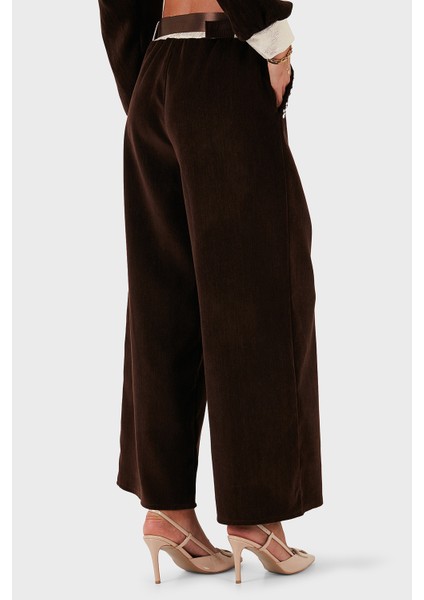 Via Dante Wide Leg Fit Normal Bel Cep Detaylı Pantolon Bayan Pantolon 69143990 modelleri
