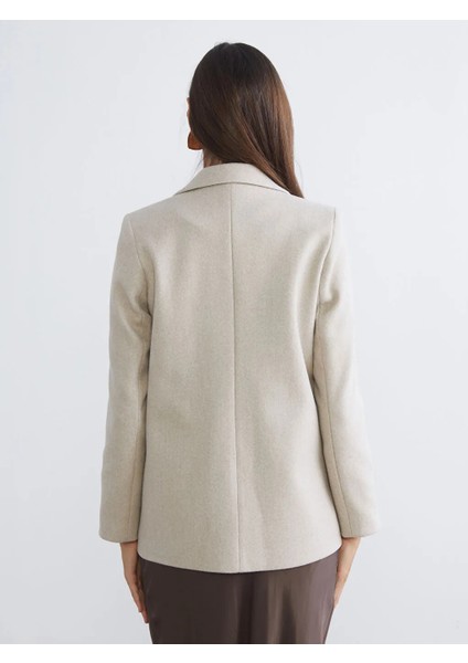 Lcw Vision Bej Kadın Kaşe Blazer Ceket fırsatları