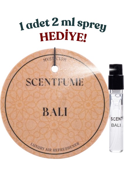 Bali Koku Kartı - Araç Kokusu - Oto Kokusu - Asmalı Koku