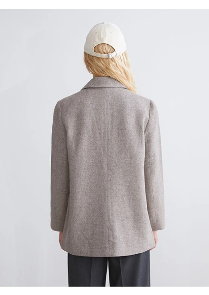 Xsıde Kahverengi Kadın Kaşe Blazer Ceket fırsatları