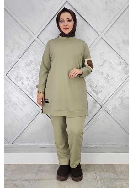 Kadın Kol Cep Detaylı Tesettür Takım modelleri