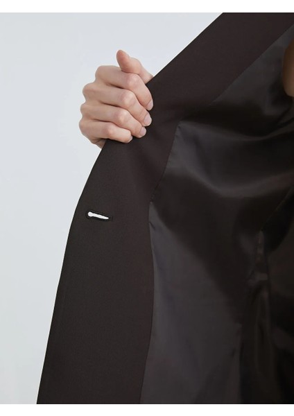 Lcw Vision Kahverengi Krep Kadın Blazer Ceket fırsatları