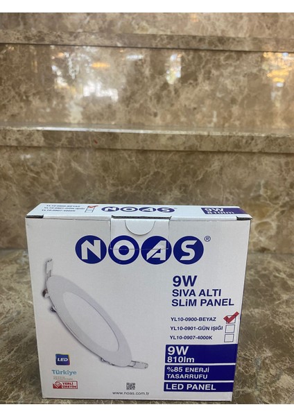 9W Sıva Altı LED Panel Beyaz Işık 6500K ( 1 Adet ) modelleri