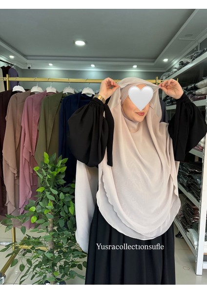 Tesettür Gölgeli Oval Sufle indirimleri