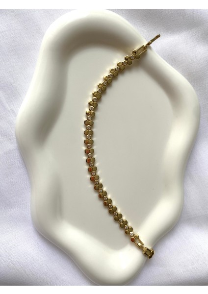 Alpjewel 316L Petek Formlu Taş Detaylı Xuping Bileklik – Çelik – Kararmaz modelleri