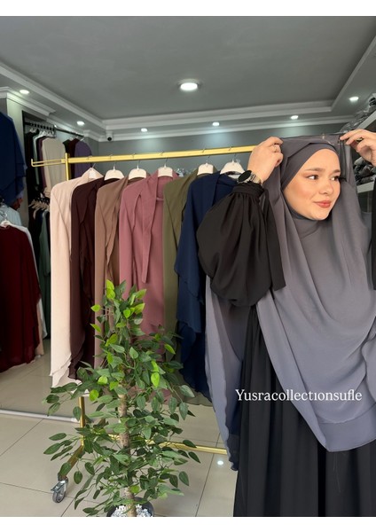 Tesettür Gölgeli Oval Sufle