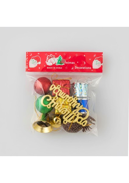 Yılbaşı Ağacı Süsü Karışık 10 Parça (2308003)