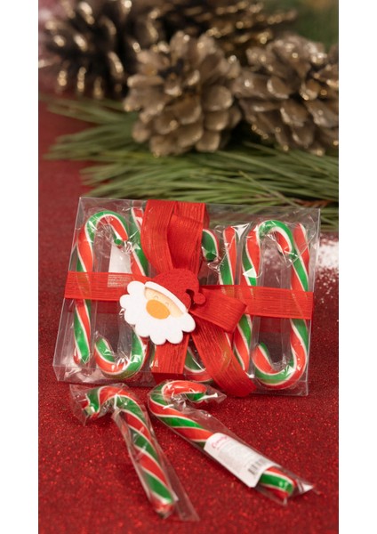 Candyzoo Yılbaşı 6lı Baston Şeker Hediye Kutusu