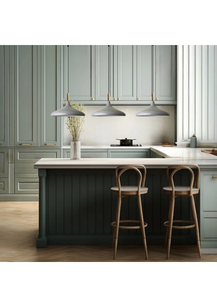 Üçlü Gri Ahşap Başlık Sarkıt Lamba Yemek Masası Oturma Odası Mutfak Salon Otel Showroom Hol fiyatları