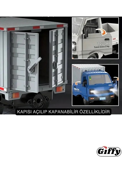 Uzaktan Kumandalı Rc Kamyonet ,buhar Atan, Şarjlı, Ses Efektli, Işıklı, Kapıları Açılan, 2.4 Ghz modelleri