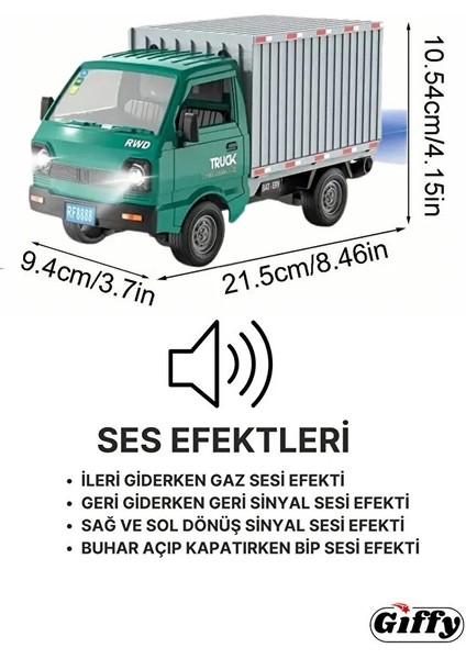 Uzaktan Kumandalı Rc Kamyonet ,buhar Atan, Şarjlı, Ses Efektli, Işıklı, Kapıları Açılan, 2.4 Ghz indirimleri