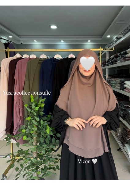 Tesettür Gölgeli Oval Sufle