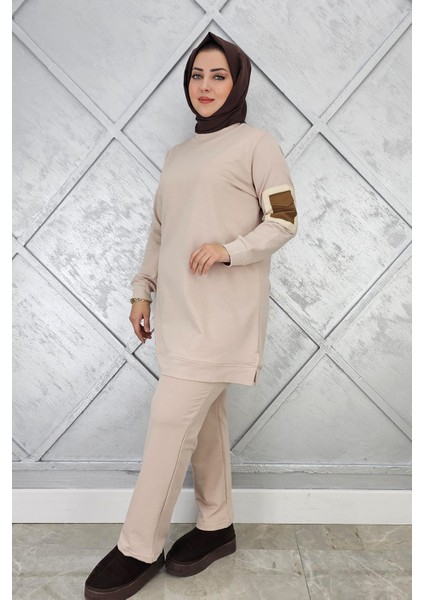 Kadın Kol Cep Detaylı Tesettür Takım modelleri