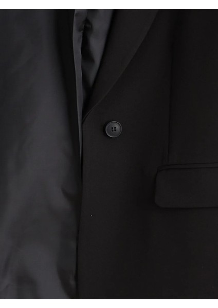 Lcw Vision Siyah Krep Kadın Blazer Ceket fırsatları