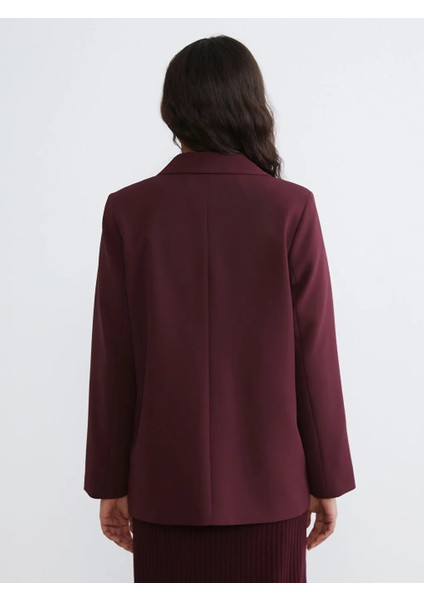 Lcw Vision Bordo Krep Kadın Blazer Ceket fırsatları
