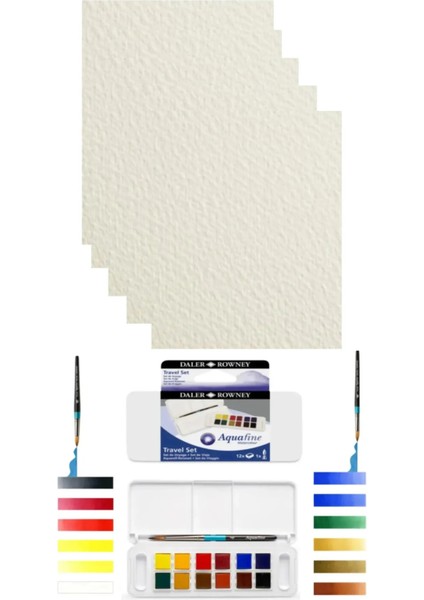 Van Dyck Classico Dokulu Coldpress 36*51 cm 300 Gram Suluboya Kağıdıaquafine Sulu Boya Set