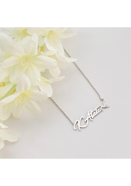 Atatürk Kolye Kemal Atatürk Imzalı Kolye Çelik 45CM