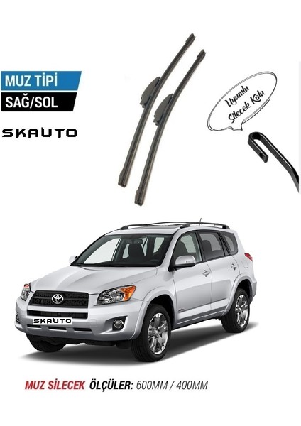 Toyota Rav4 Ön Cam Muz Silecek Takımı (2005-2013)
