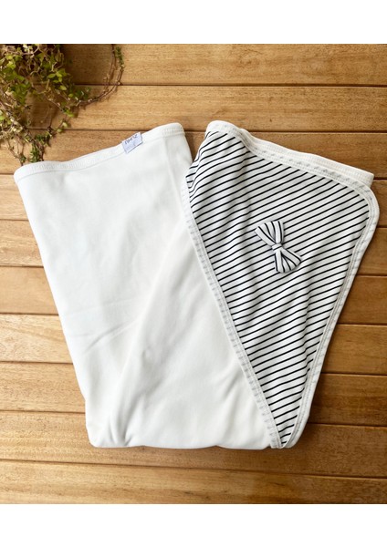 %100 Pamuk Yenidoğan Erkek Bebek Hastane Çıkış Seti 10 Parça – Çizgili Desenli Indigo modelleri