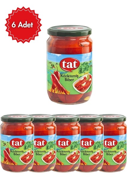 Közlenmiş Biber 670 G x 6 Adet – Pratik ve Lezzetli Garnitür