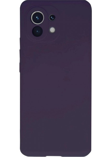 Xiaomi Mi 11 Kılıf Nano Içi Kadife Silikon - Mor
