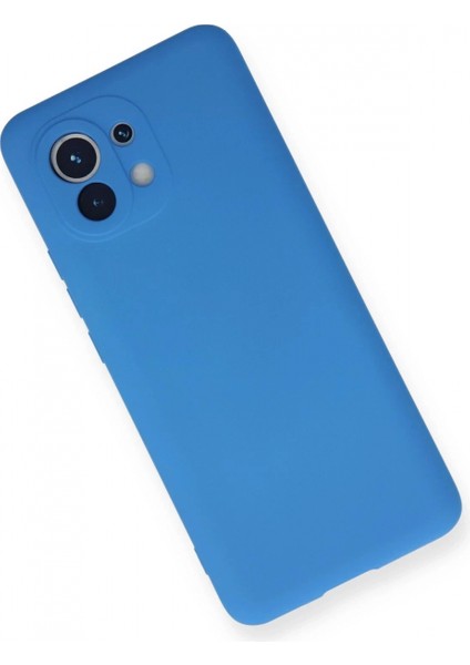 Xiaomi Mi 11 Kılıf Nano Içi Kadife Silikon - Mavi modelleri