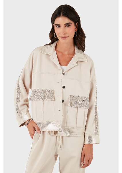 Via Dante Oversize Fit Gömlek Yaka Cep Detaylı Ceket Bayan Ceket 69143570 indirimleri